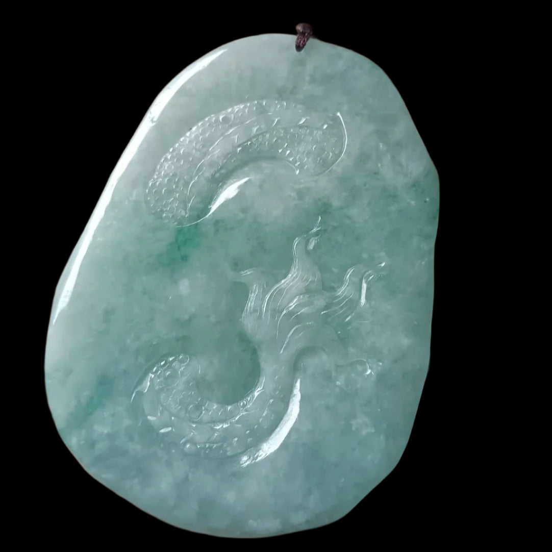 #133 GIA Certified Apple Green Burma Jadeite Jade Four Guardians Pendant