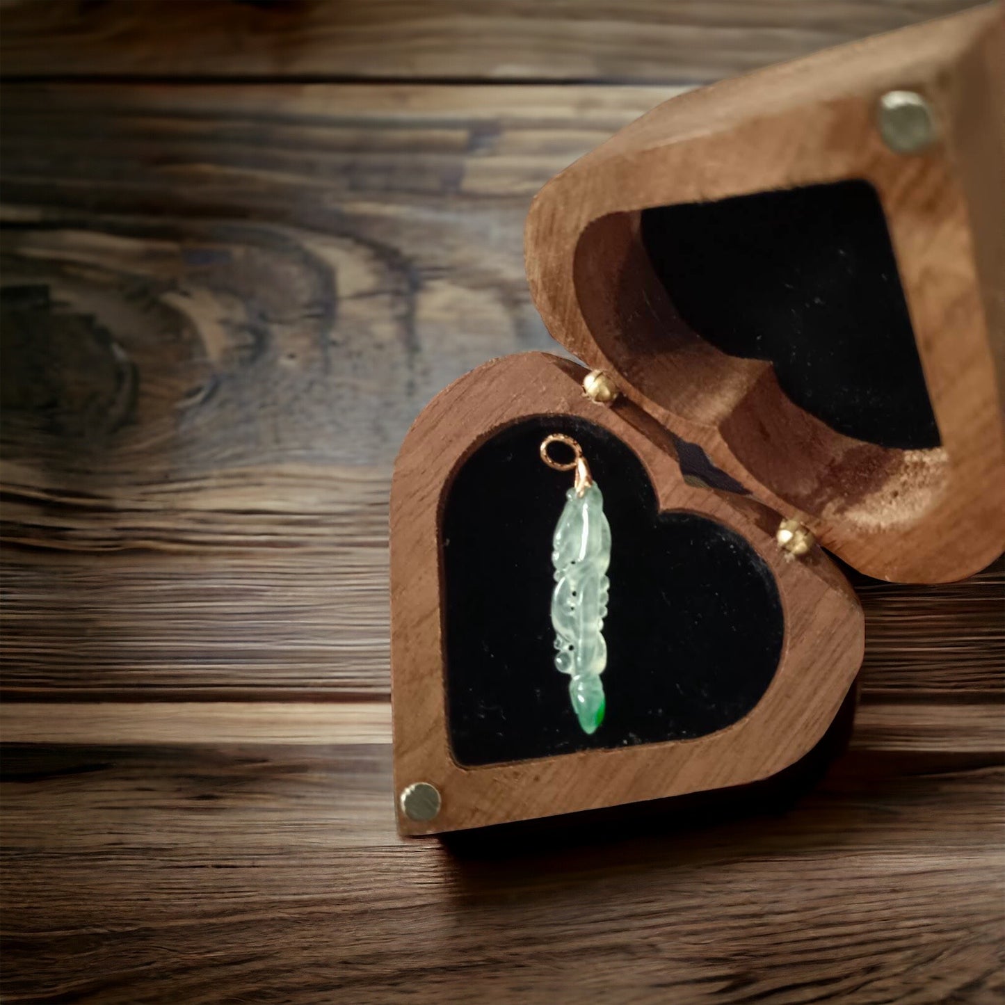 #117 GIA-certified Semi-Transparent Burma Jadeite Jade Dragon Pen Pendant with a splash of imperial green