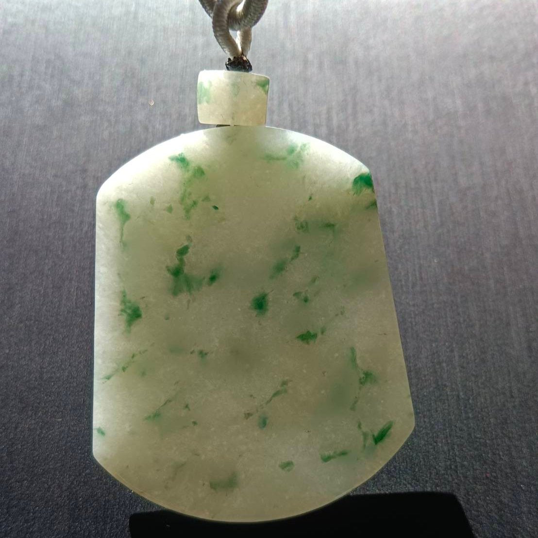 #932 Natural Burma Jadeite Wushi Pendant