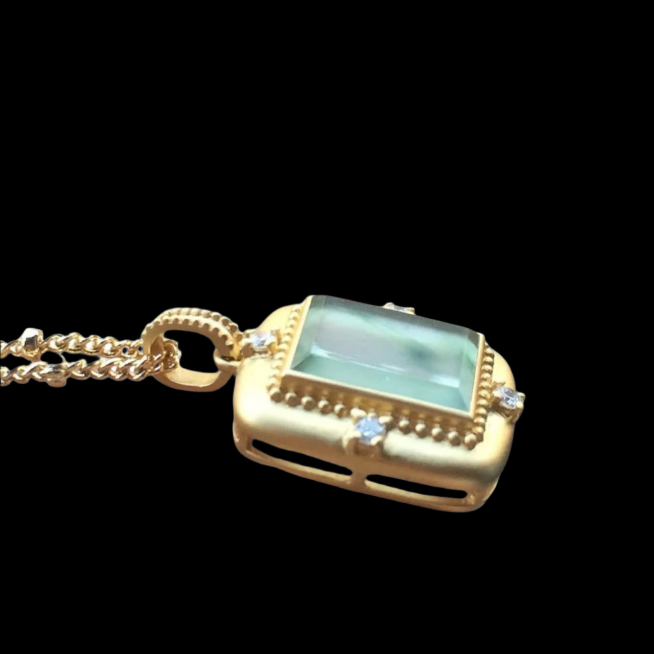 #850 AGL Certified Semi-Transparent Burma Jadeite with Floating Green, Wu Shi Pai Pendant
