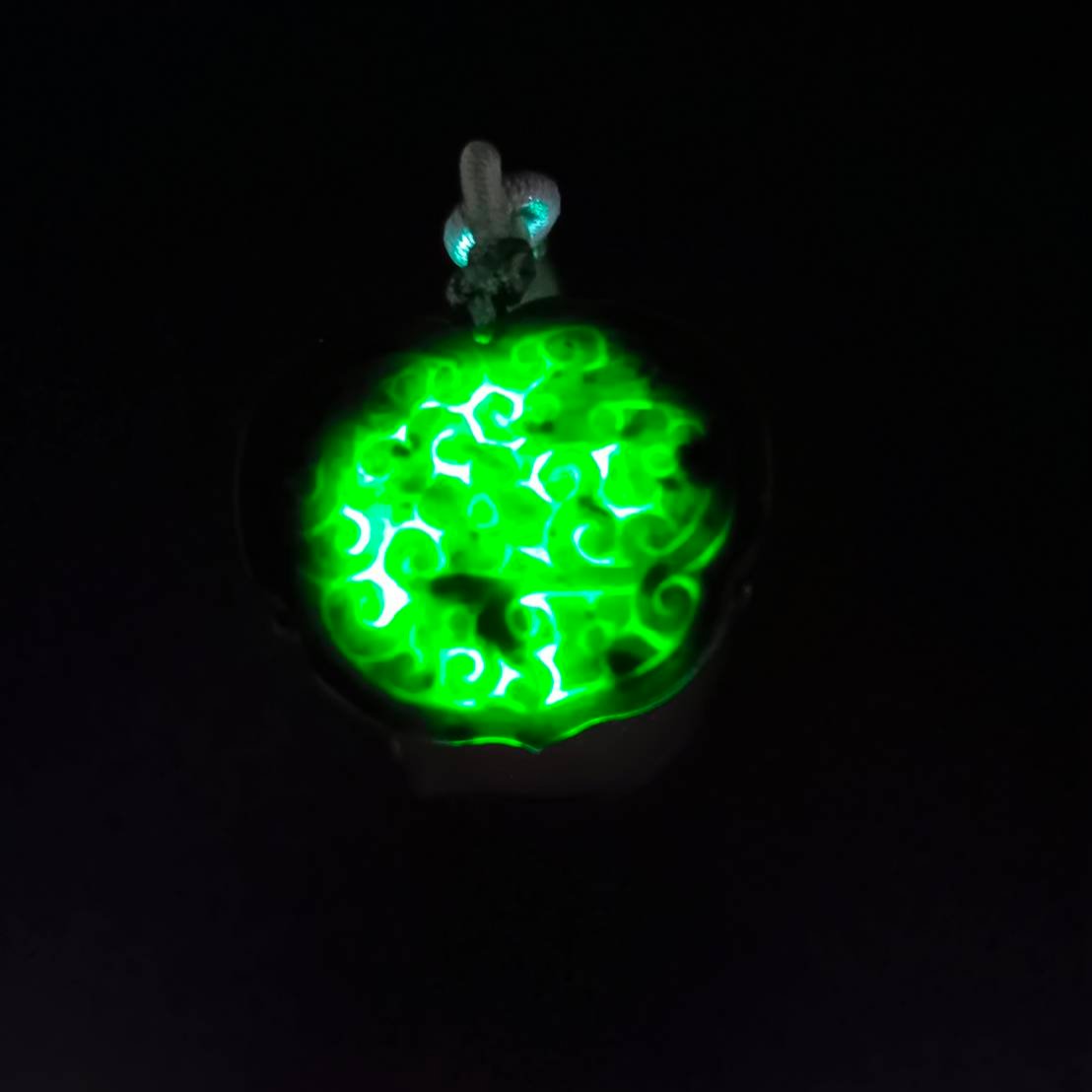 #800 AGL Certified Natural Dark Green Burma Jadeite, Classic Butterfly Pendant