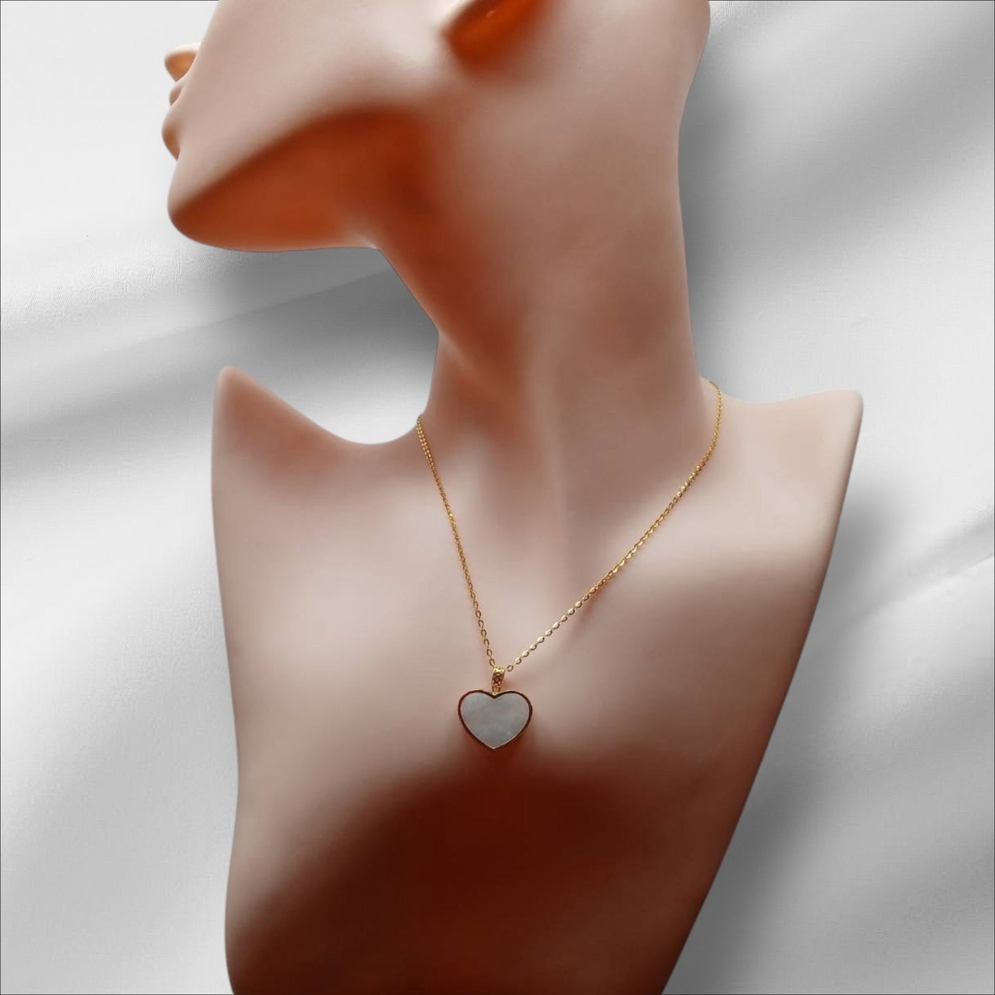 #882 Authentic Natural Translucent Burmese Jadeite Heart-Shaped Pendant