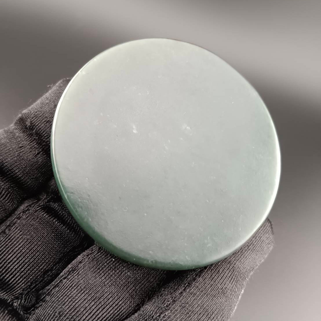 #1055 Hetian Jade Incense Holder, Bodhidharma in Stillness