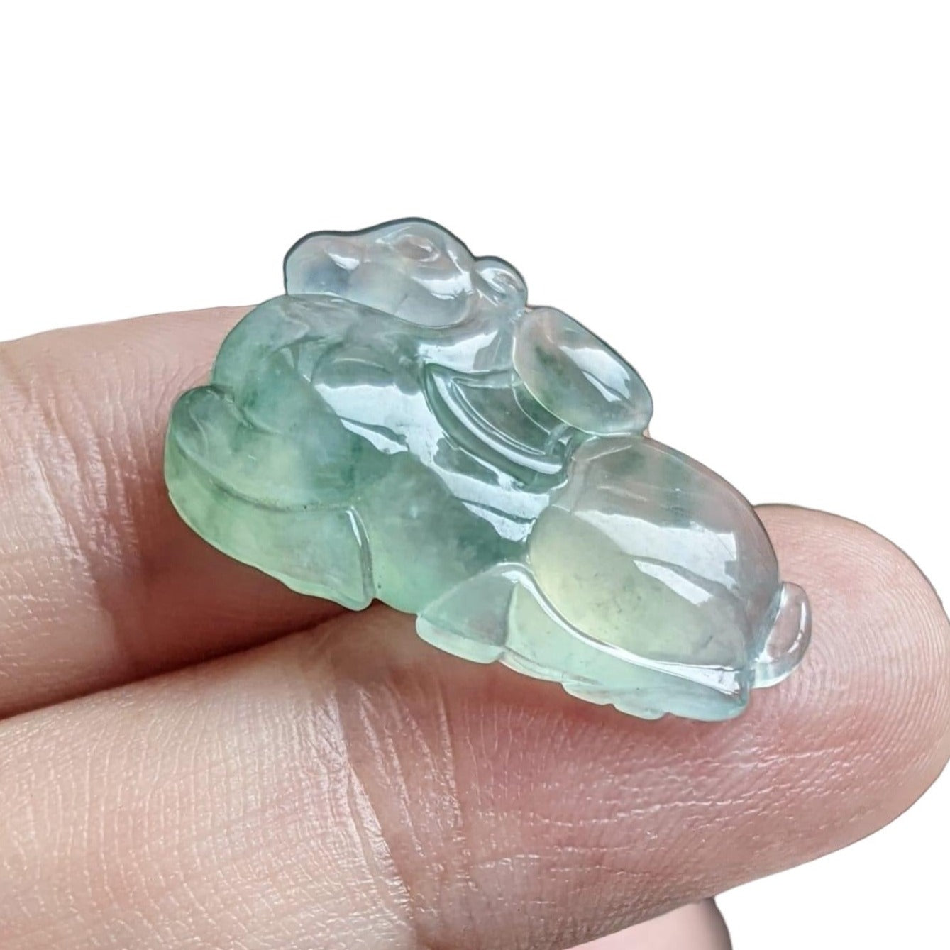 #120 GIA Certified Icy Translucent Burma Jadeite Jade Tang Horse for Customized Pendant