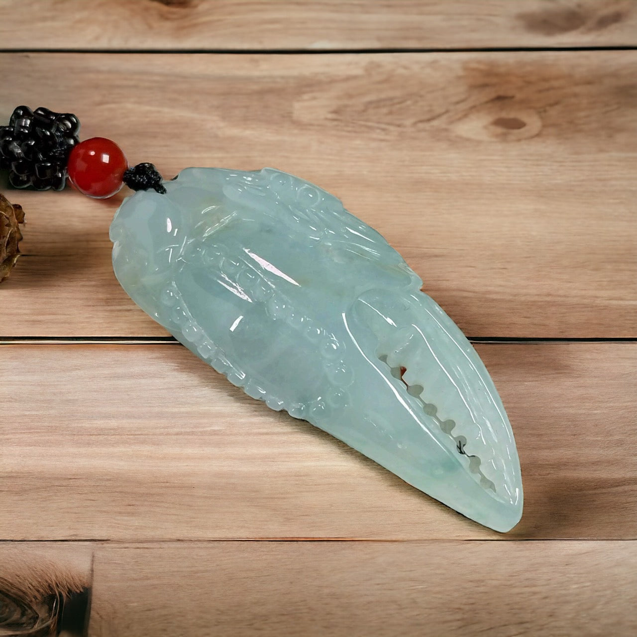 #32 Mason-Kay Certified Natural Sky Blue Crab Leg (八方來財) Pendant
