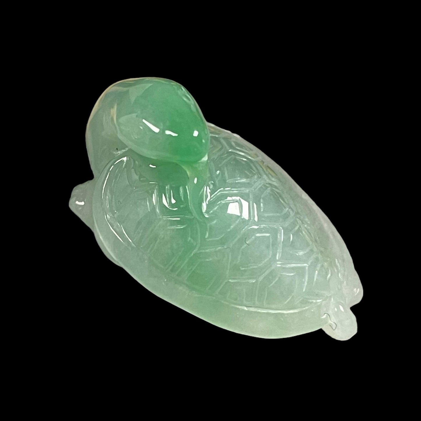 #26 GIA Certified Splash Emerald Green Natural Burma Jadeite Jade Figurine