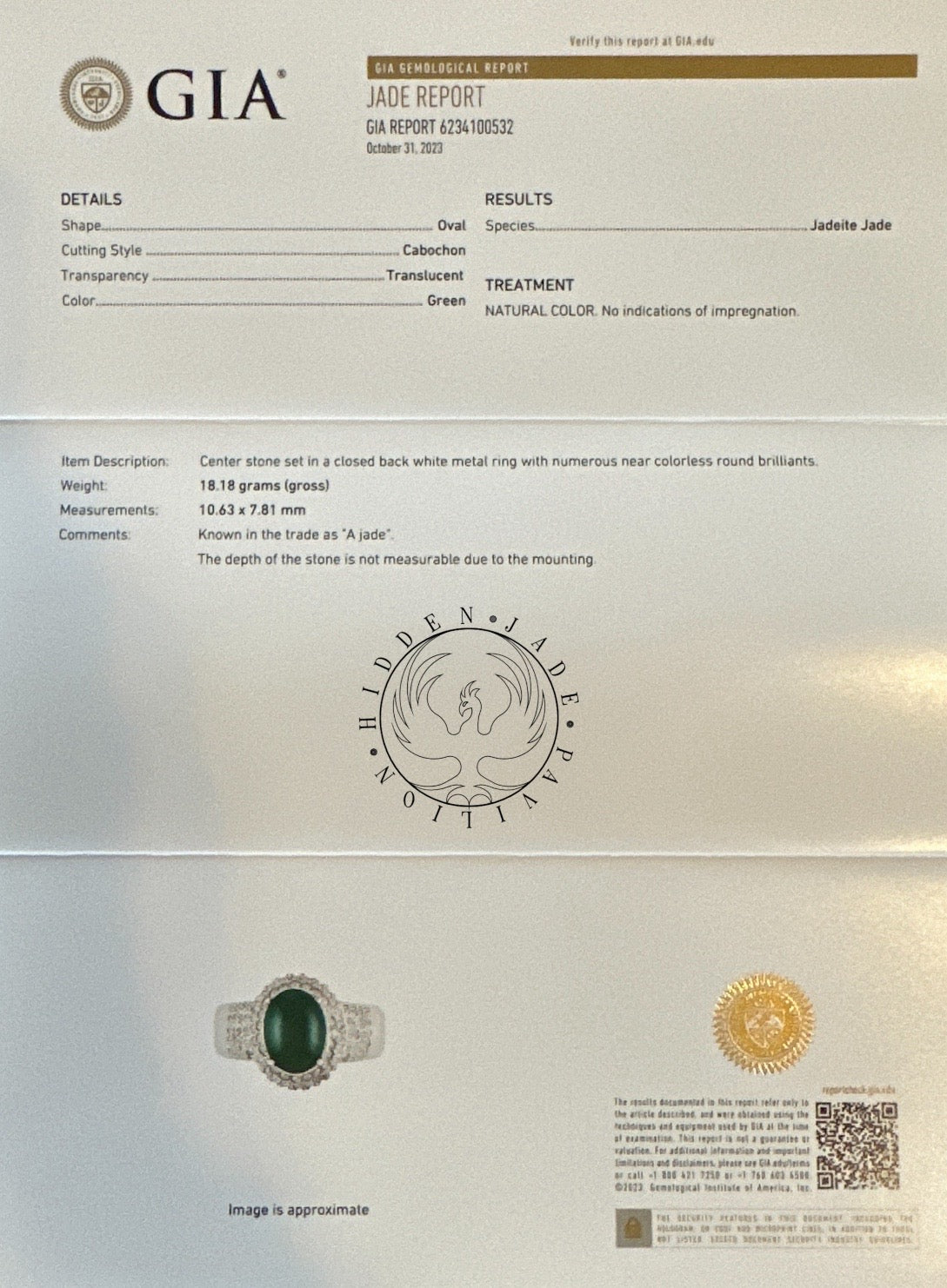 #103 GIA-Certified Icy Translucent Imperial Green Burma Jadeite Cabochons for Custom Ring