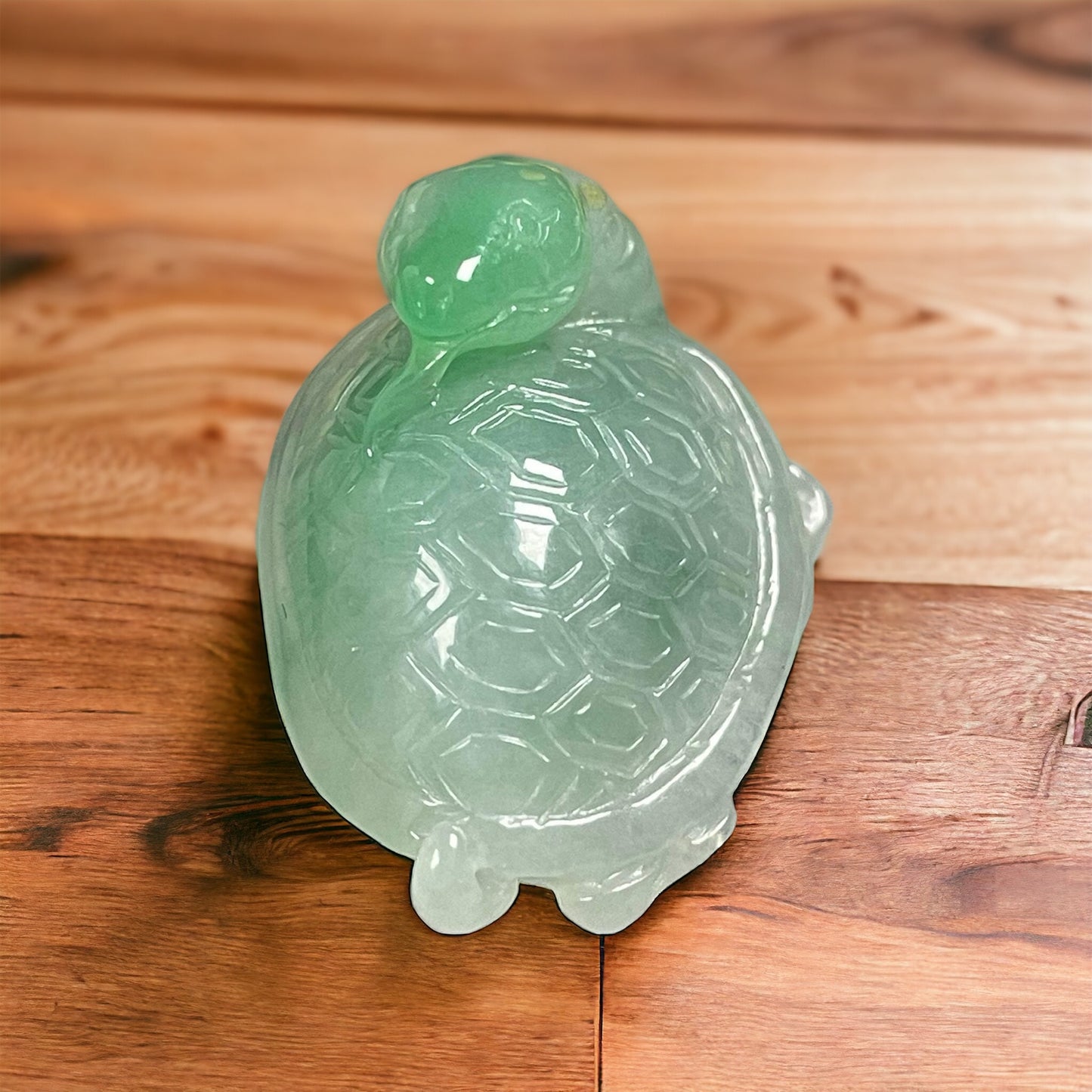 #26 GIA Certified Splash Emerald Green Natural Burma Jadeite Jade Figurine