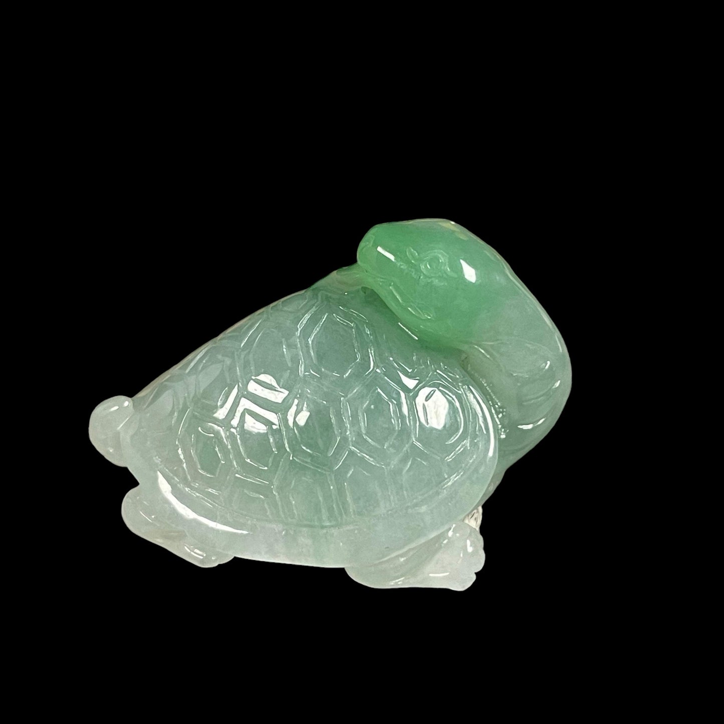 #26 GIA Certified Splash Emerald Green Natural Burma Jadeite Jade Figurine