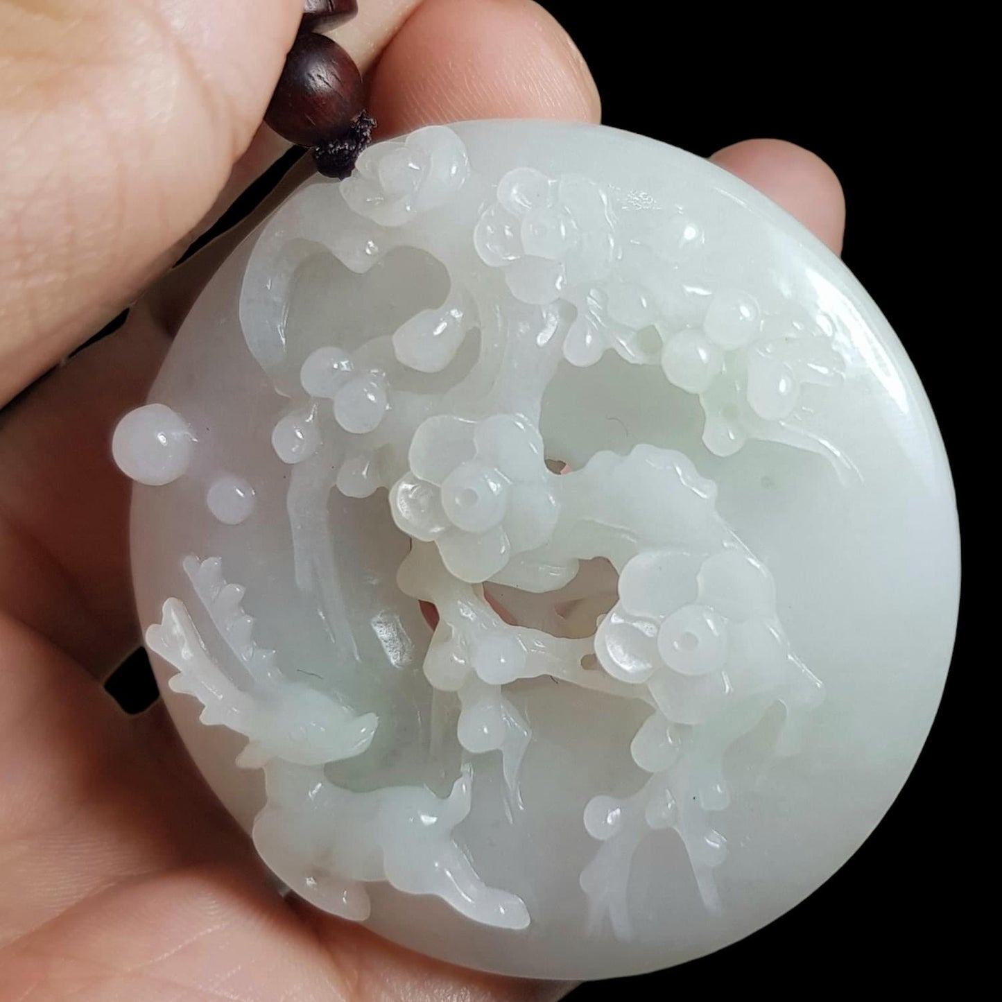 #91 Mason-Kay Certified Natural Burma Jadeite Jade Deer Pendant