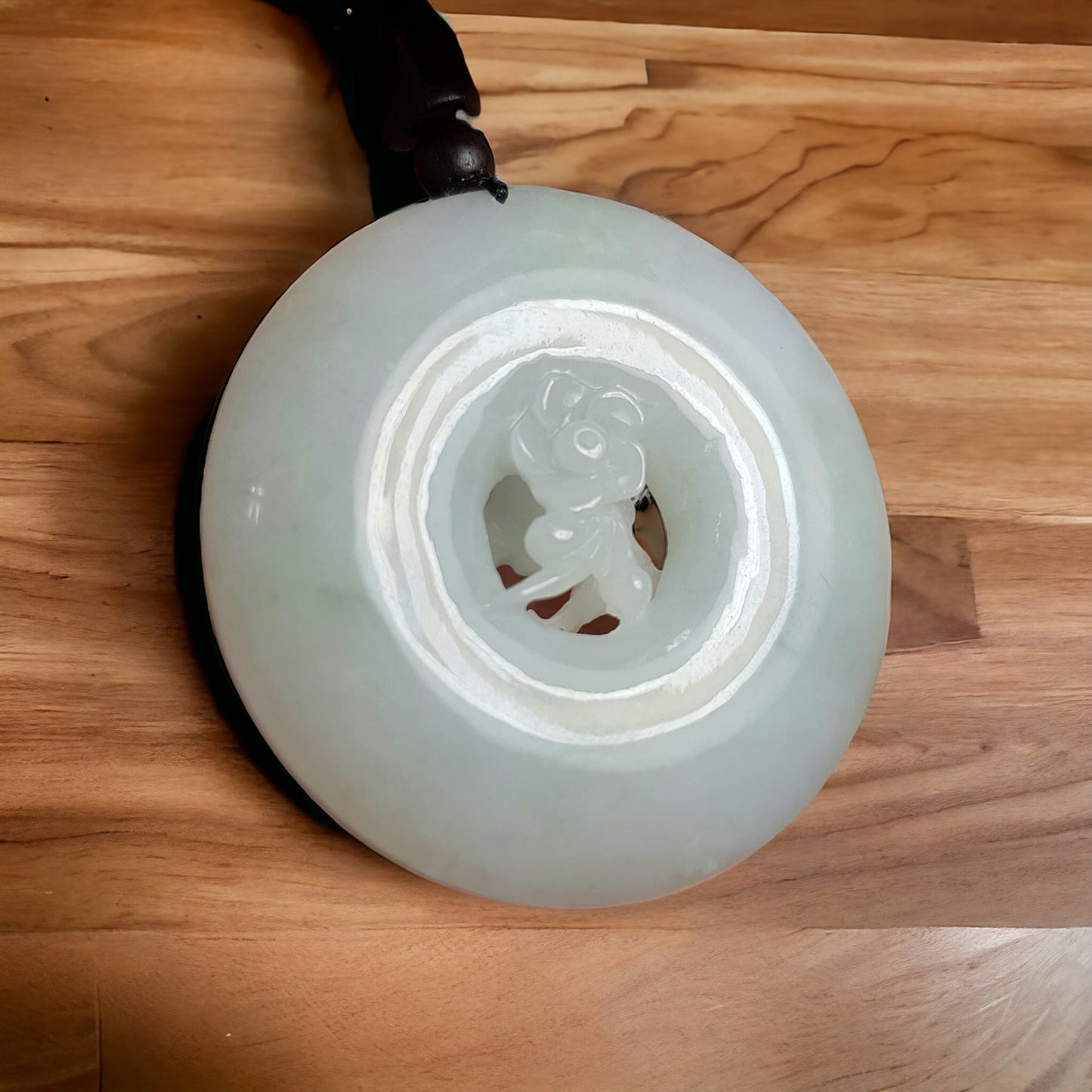 #91 Mason-Kay Certified Natural Burma Jadeite Jade Deer Pendant