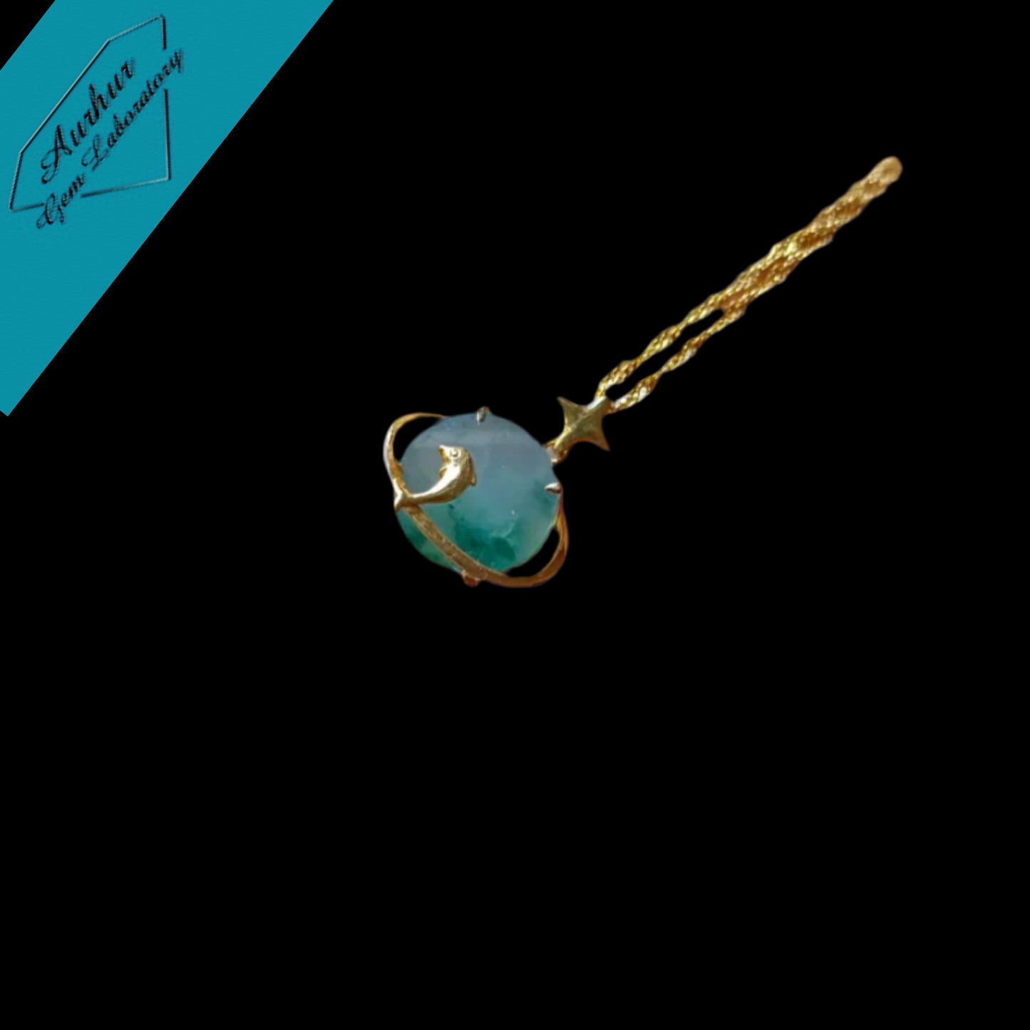 #823 AGL Certified Semi-Transparent Burma Jadeite, Dolphin Peace Pendant (Wu Shi Pai)