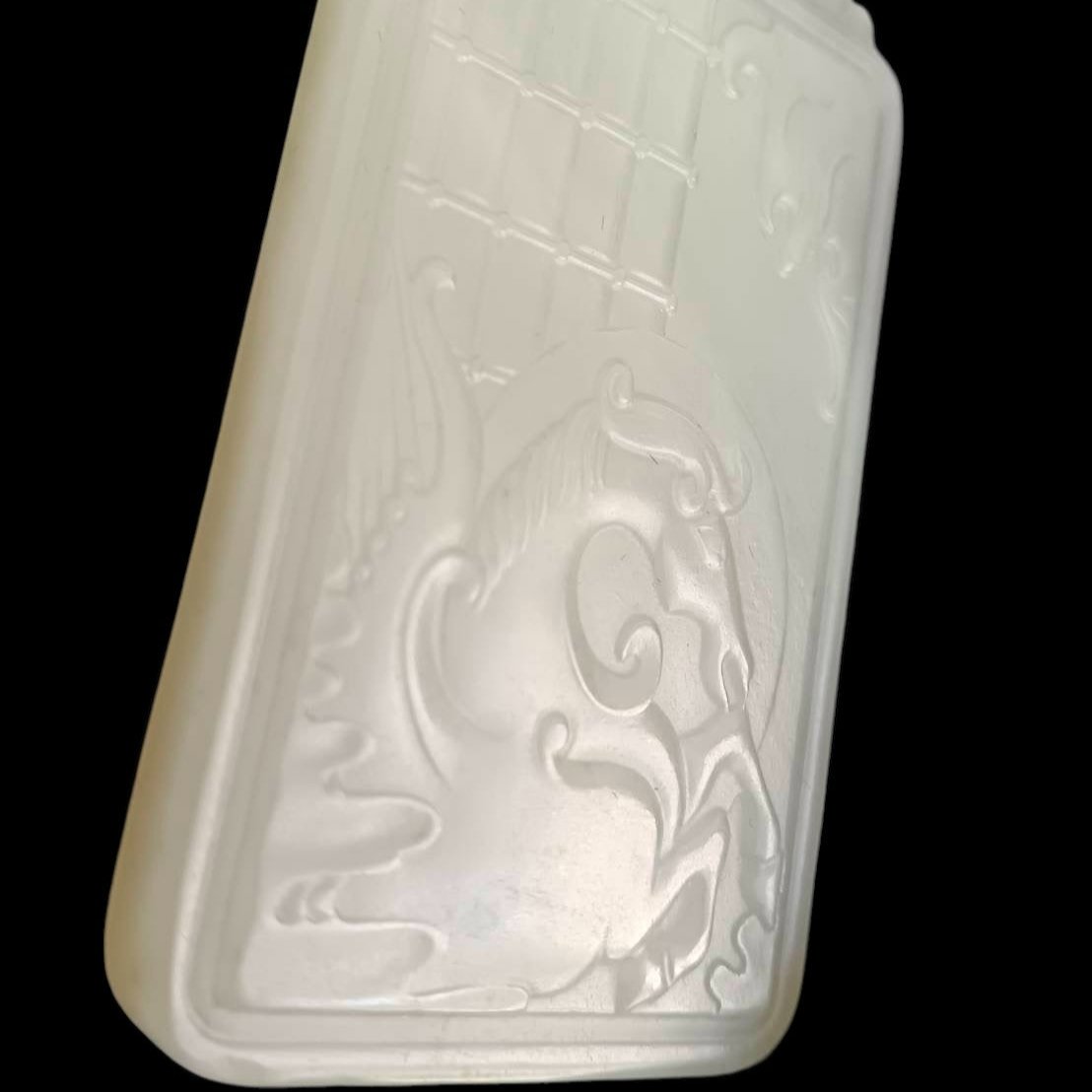#859 AGL Certified Hetian Nephrite Jade, Horse Pendant