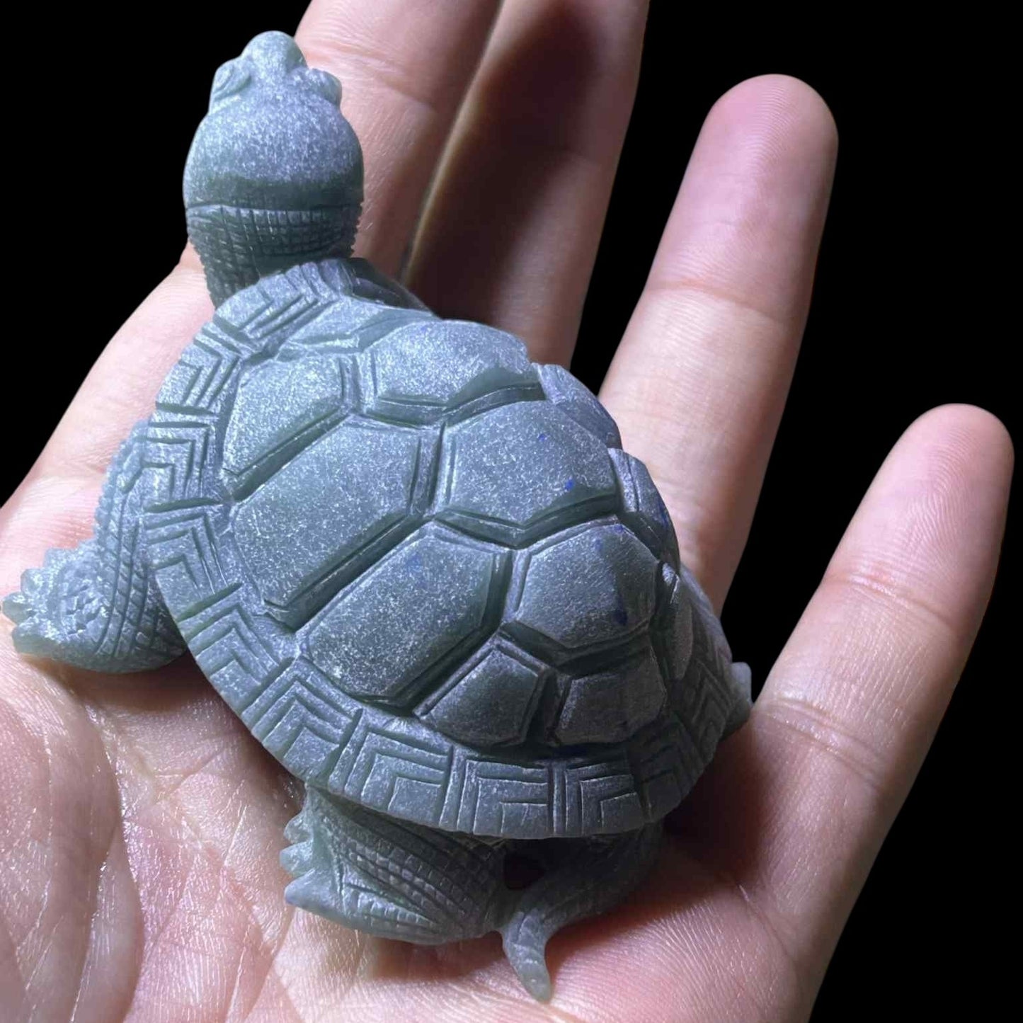 # 1233 Guatemala Jadeite Turtle Figurine