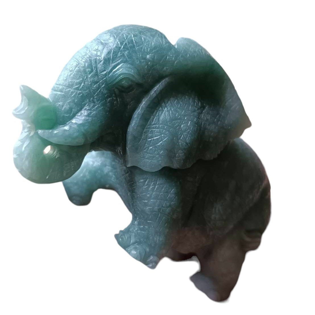 #627 Type A Natural Jadeite, Elephant Figurine/Display (One and Only)