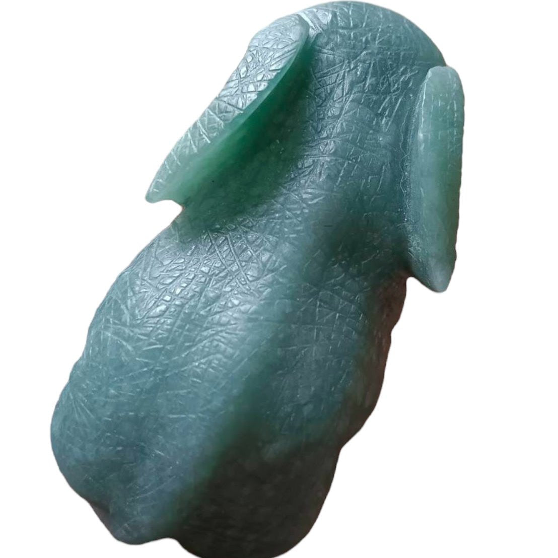 #627 Type A Natural Jadeite, Elephant Figurine/Display (One and Only)