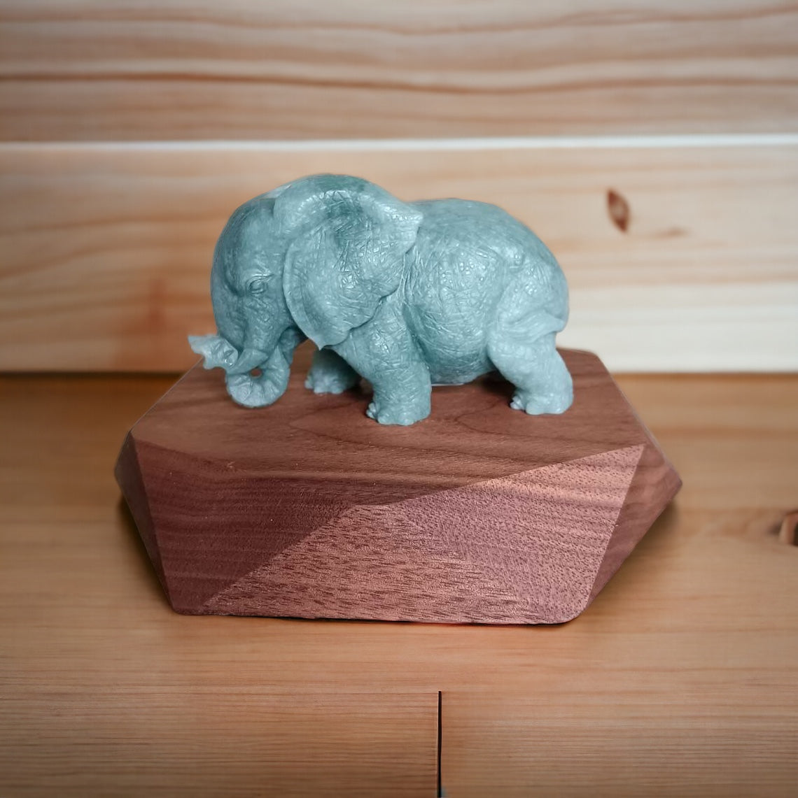 #627 Type A Natural Jadeite, Elephant Figurine/Display (One and Only)