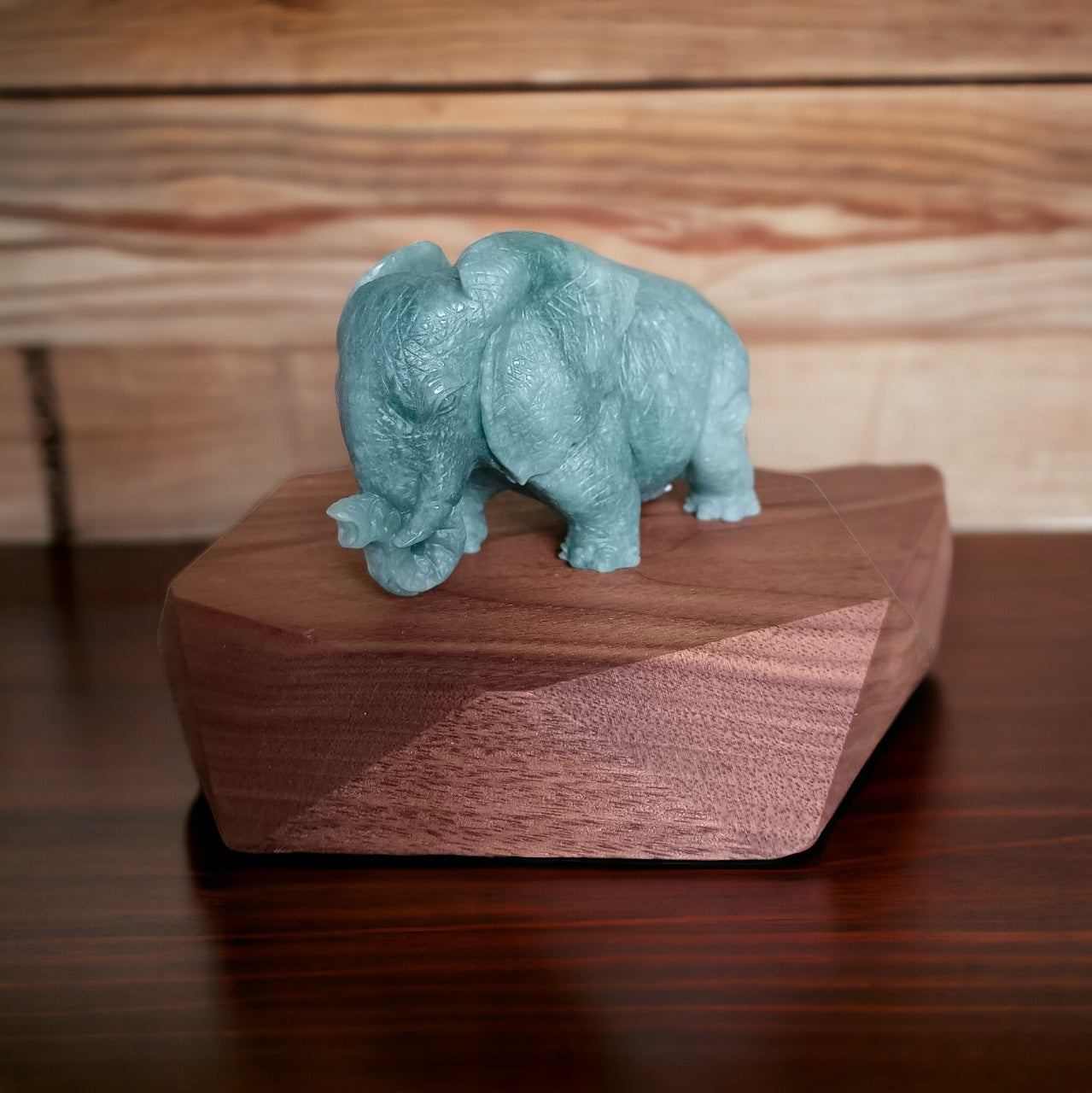#627 Type A Natural Jadeite, Elephant Figurine/Display (One and Only)