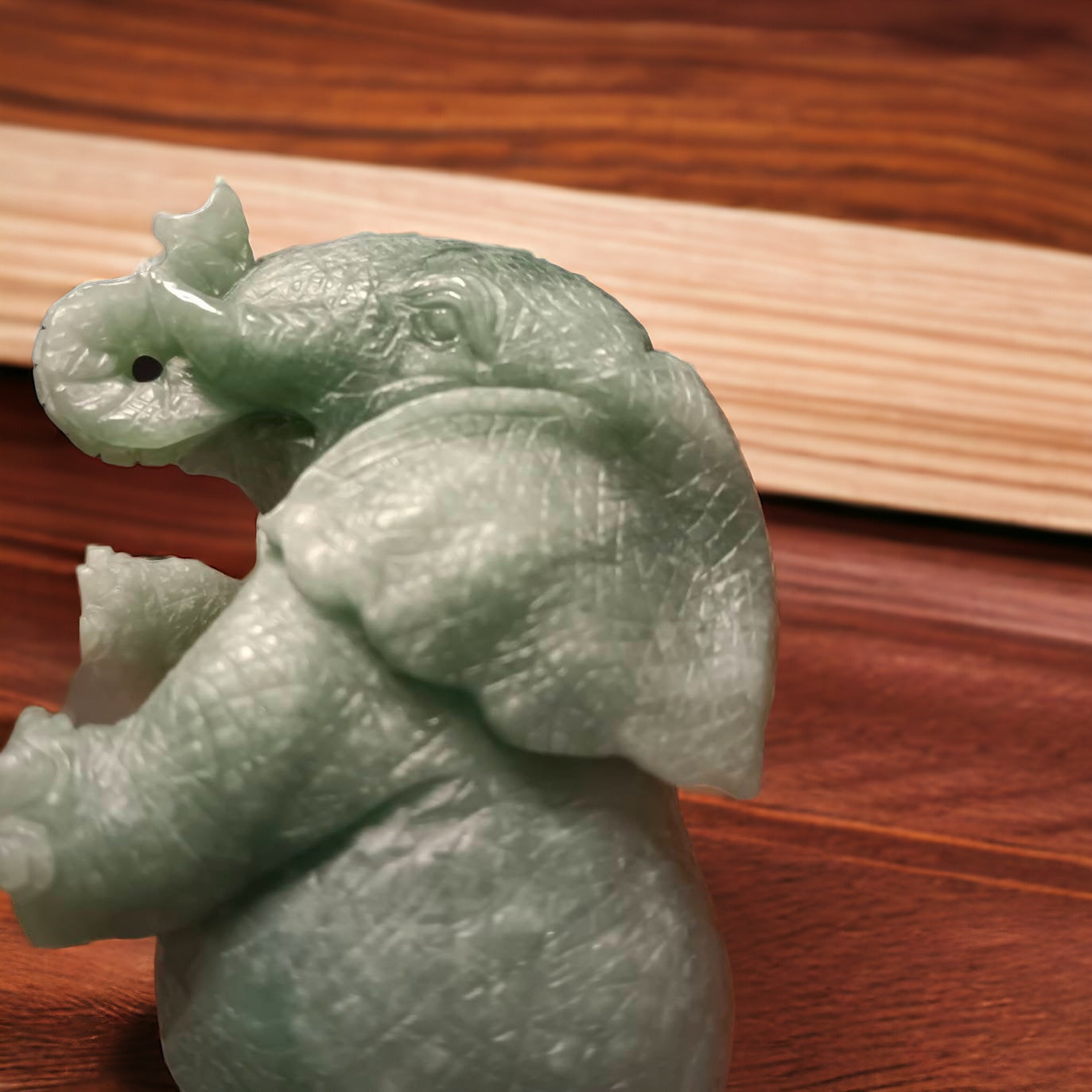 #627 Type A Natural Jadeite, Elephant Figurine/Display (One and Only)