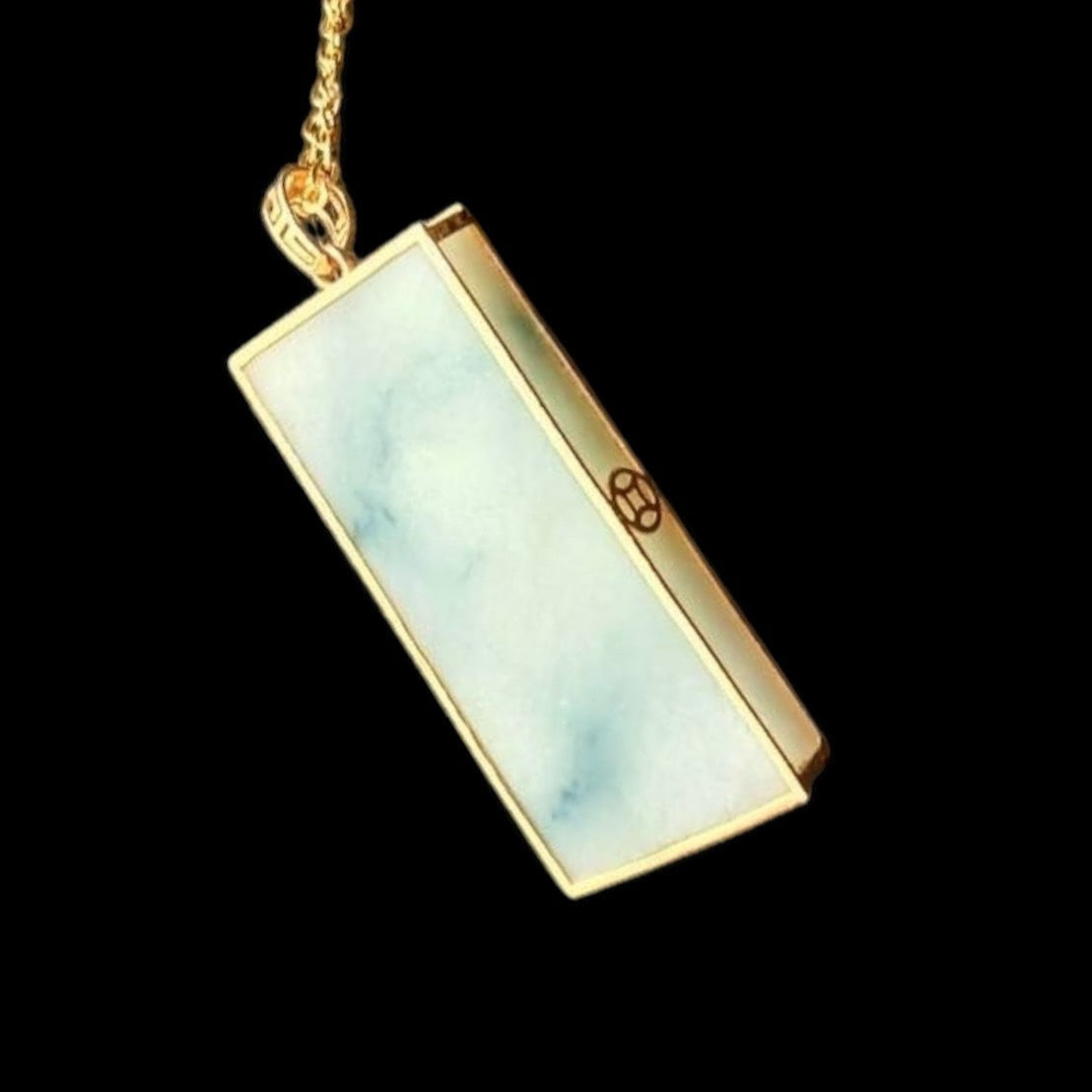 #887 Authentic Natural Translucent Burmese Jadeite WuShiPai Pendant