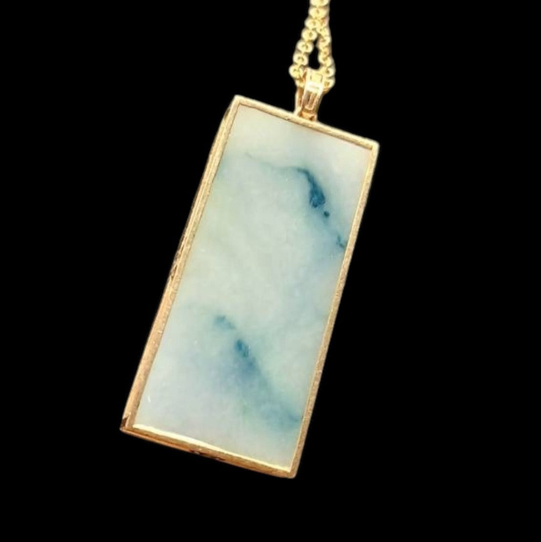 #887 Authentic Natural Translucent Burmese Jadeite WuShiPai Pendant