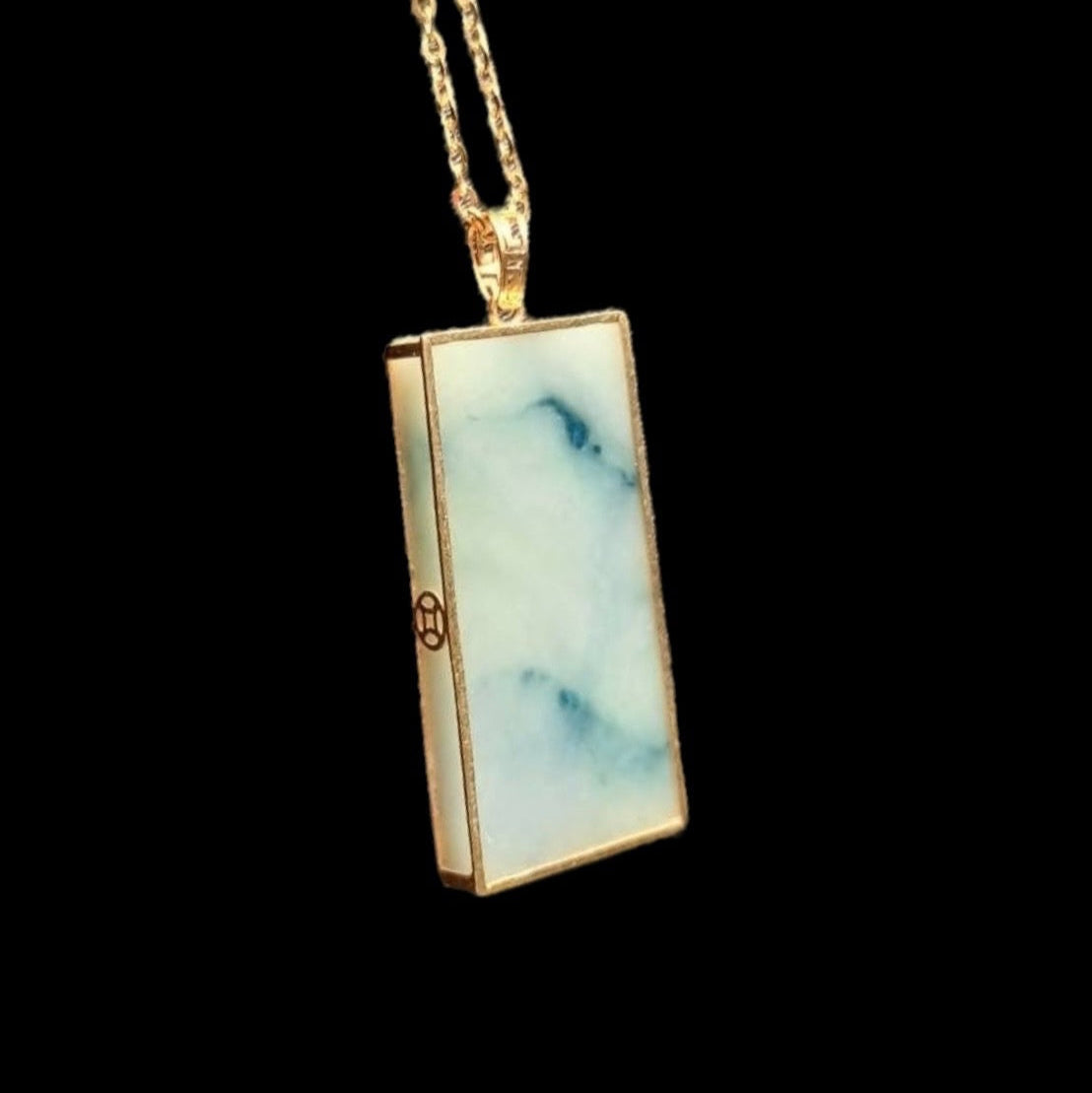#887 Authentic Natural Translucent Burmese Jadeite WuShiPai Pendant