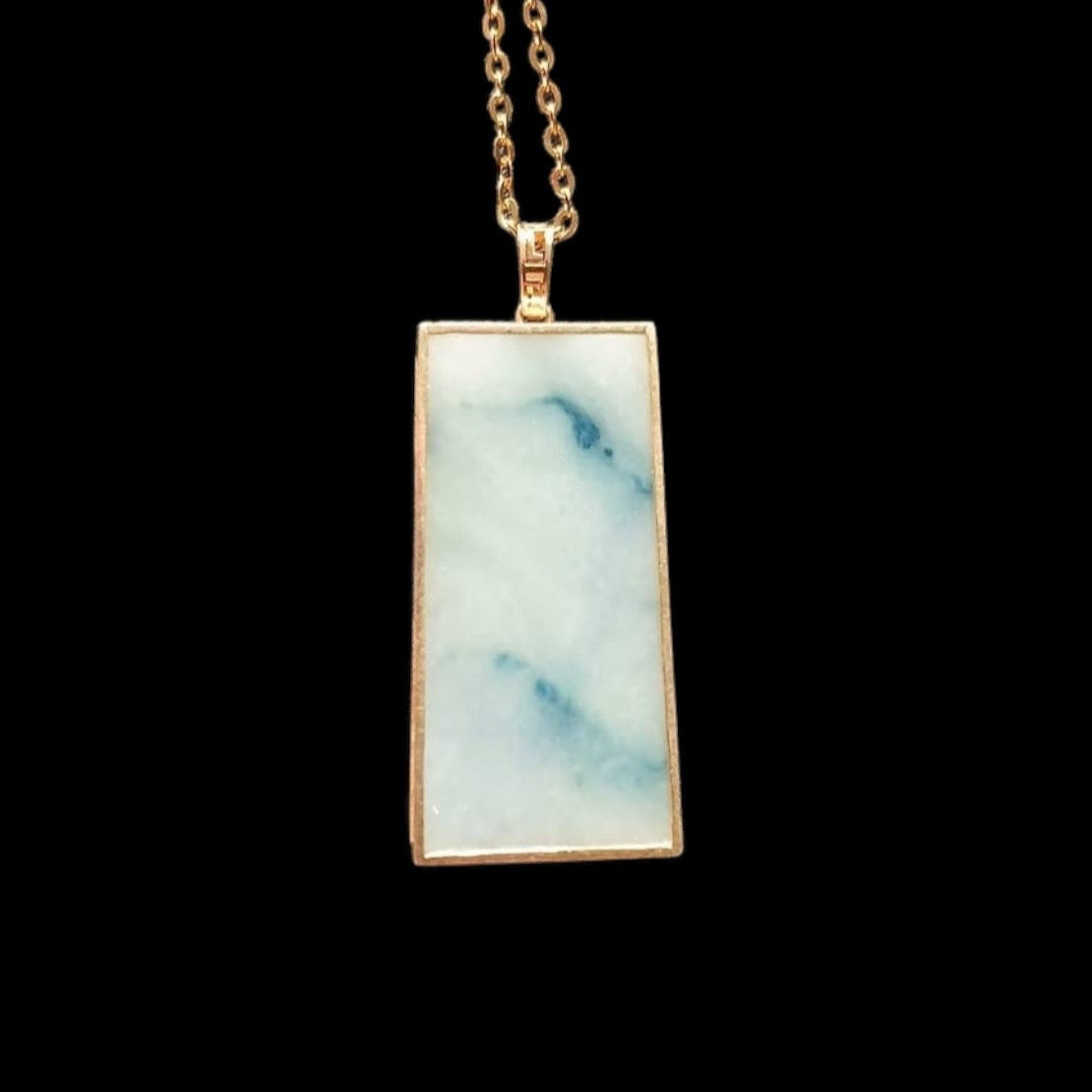 #887 Authentic Natural Translucent Burmese Jadeite WuShiPai Pendant