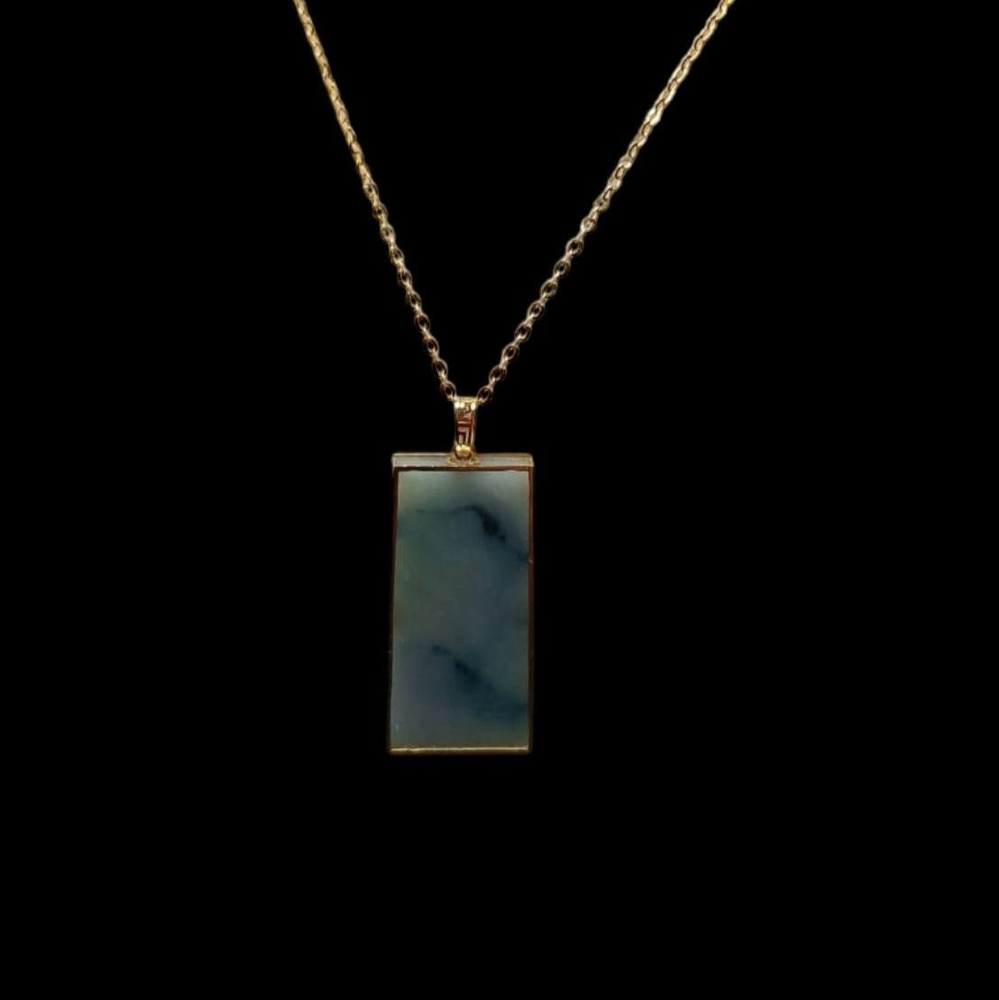 #887 Authentic Natural Translucent Burmese Jadeite WuShiPai Pendant