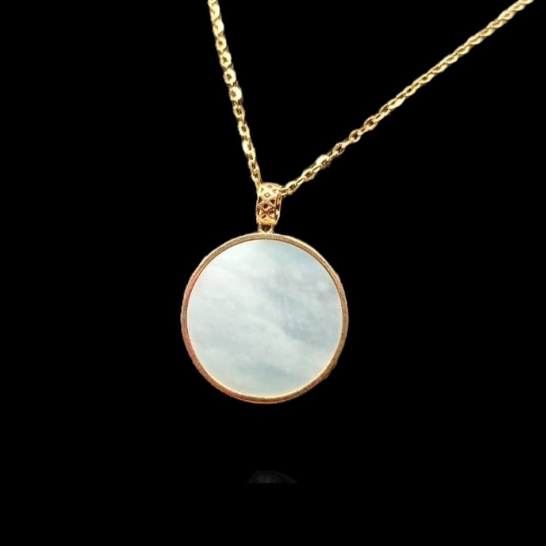#889 Authentic Natural Translucent Burmese Jadeite Round Pendant