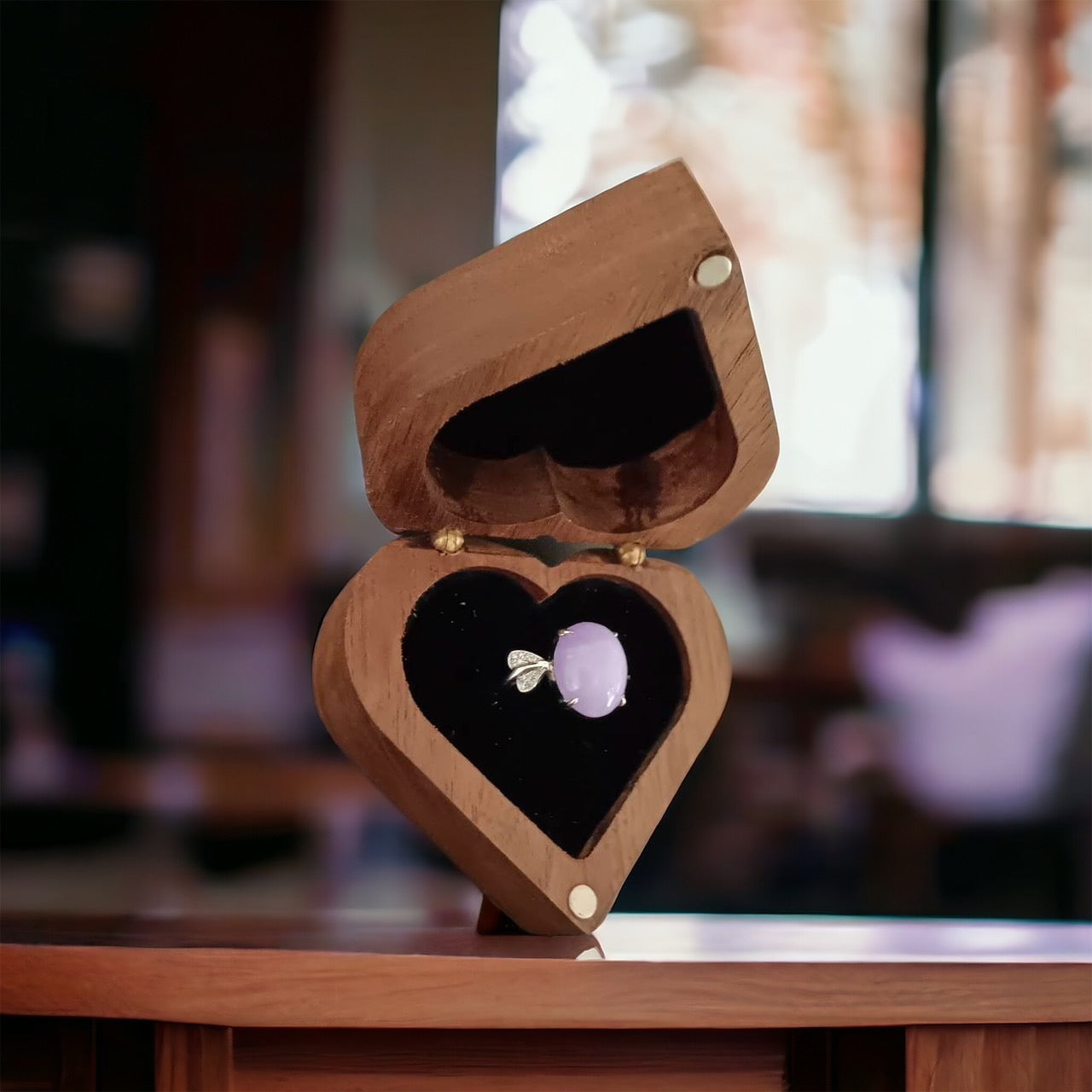 #108 High-End GIA Certified Natural Lavender Burma Jadeite Jade Ring with 18K White Gold and Diamonds Setting