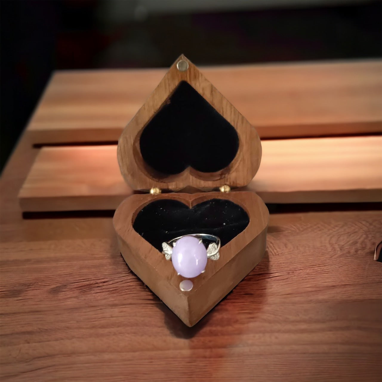 #108 High-End GIA Certified Natural Lavender Burma Jadeite Jade Ring with 18K White Gold and Diamonds Setting