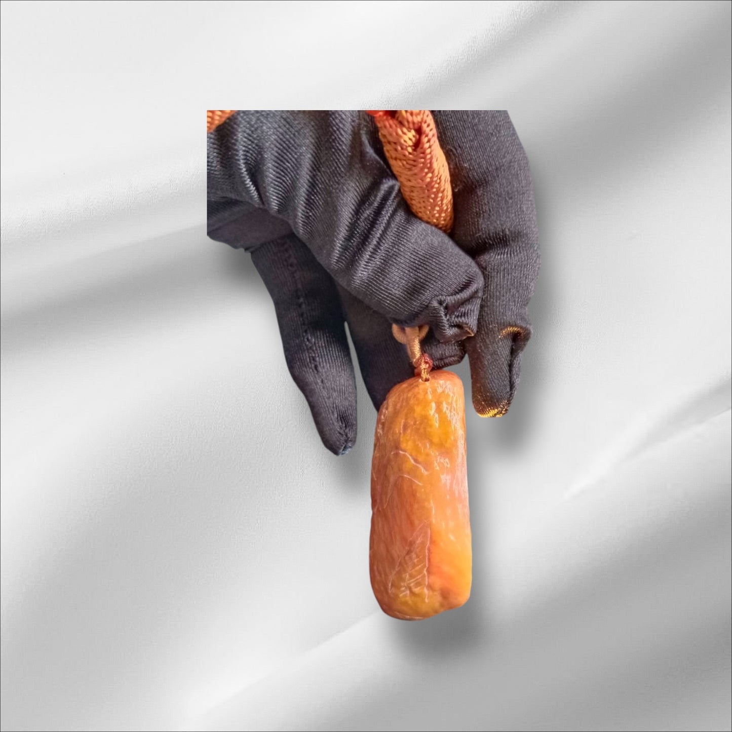 #880 Green and Yellow Burmese Jadeite, Enlightenment Pendant