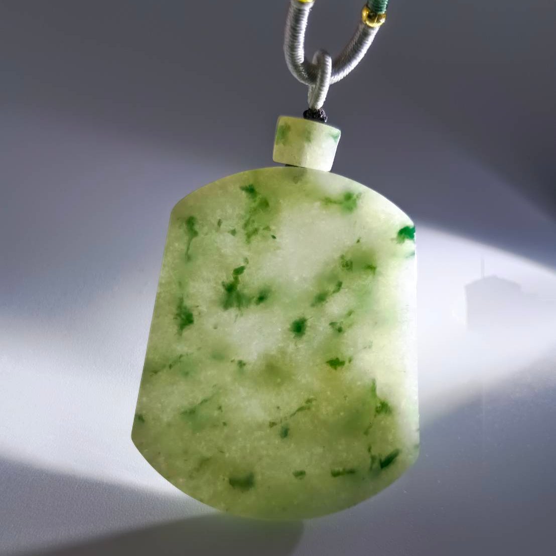 #932 Natural Burma Jadeite Wushi Pendant