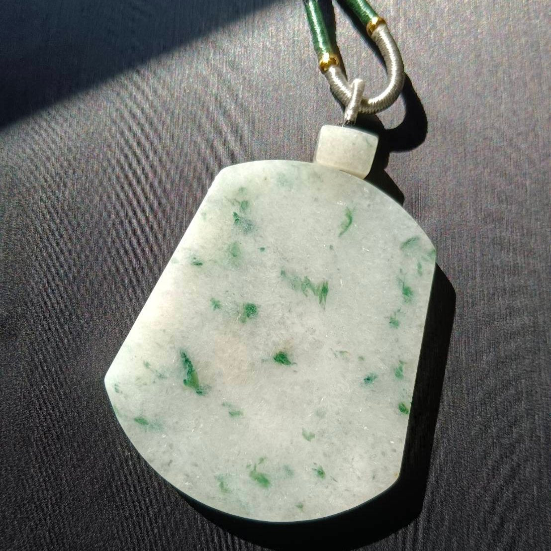 #932 Natural Burma Jadeite Wushi Pendant