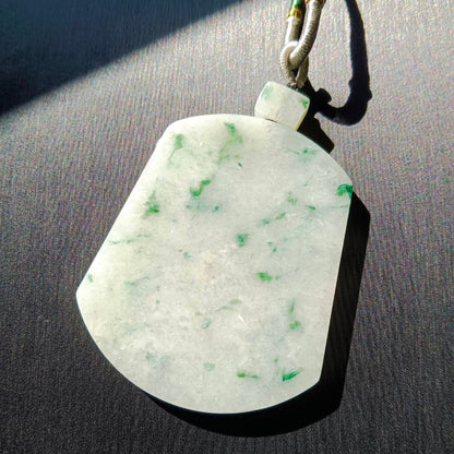 #932 Natural Burma Jadeite Wushi Pendant