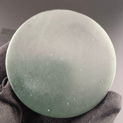 #1059 Natural Green Hetian Nephrite, Eight Auspicious Symbols Incense Holder