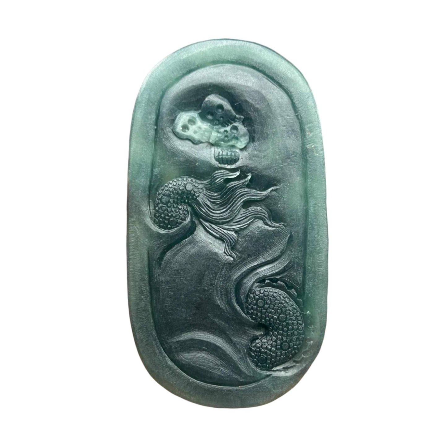 #1113 Natural Guatemala Jadeite Mahakala大黑天 Pendant