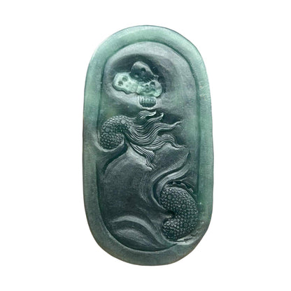 #1113 Natural Guatemala Jadeite Mahakala大黑天 Pendant