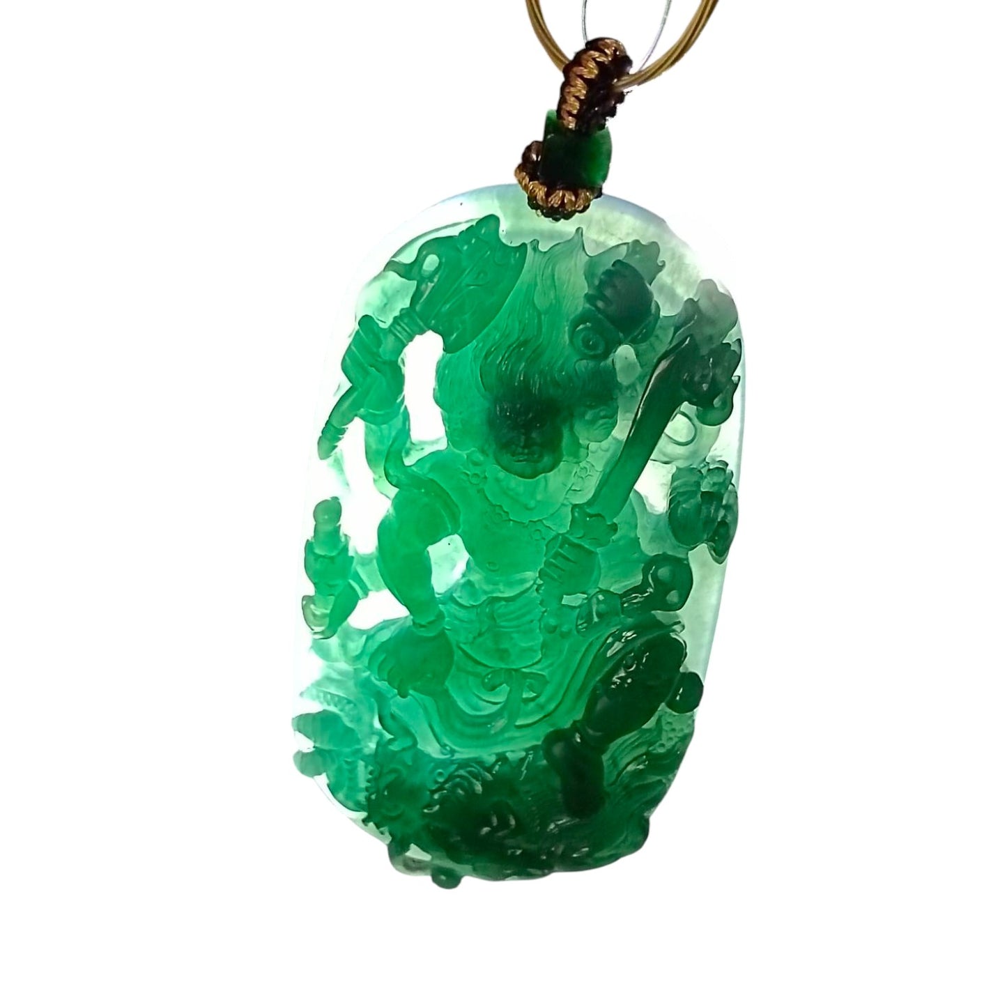 #1113 Natural Guatemala Jadeite Mahakala大黑天 Pendant
