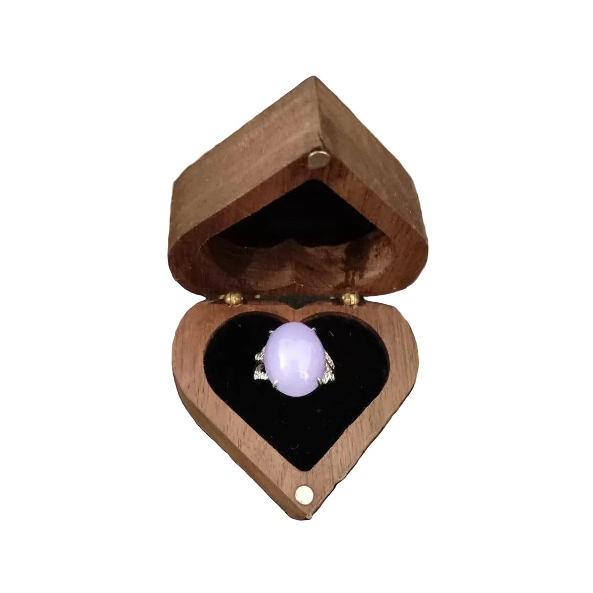 #107 High-End GIA Certified Natural Lavender Burma Jadeite Jade Ring with 18K White Gold and Diamonds Setting