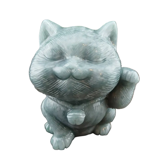 [Little Jade Pavilion] #1067 Guatemala Jadeite Proud 招財貓