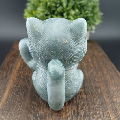 [Little Jade Pavilion] #1067 Guatemala Jadeite Proud 招財貓