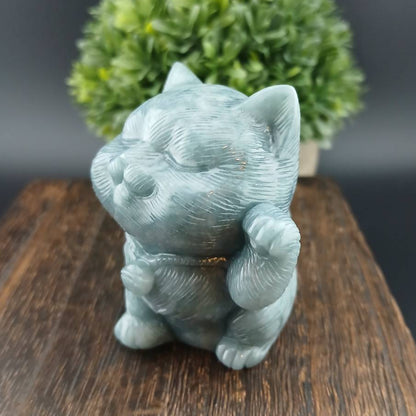 [Little Jade Pavilion] #1067 Guatemala Jadeite Proud 招財貓