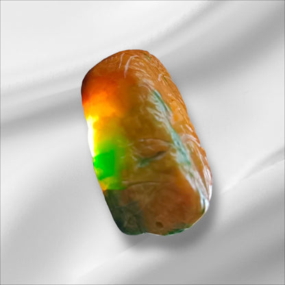 #880 Green and Yellow Burmese Jadeite, Enlightenment Pendant