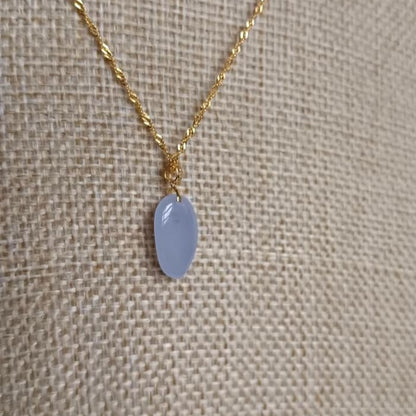 #6 Natural Icy Translucent Lavender Burma Jadeite Natural-Shaped Pendant