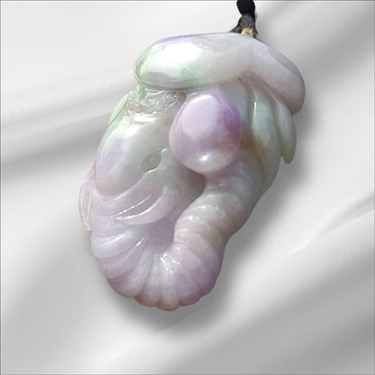 #946 Natural Burma Jadeite Tri-Color "Lucky Elephant" pendant