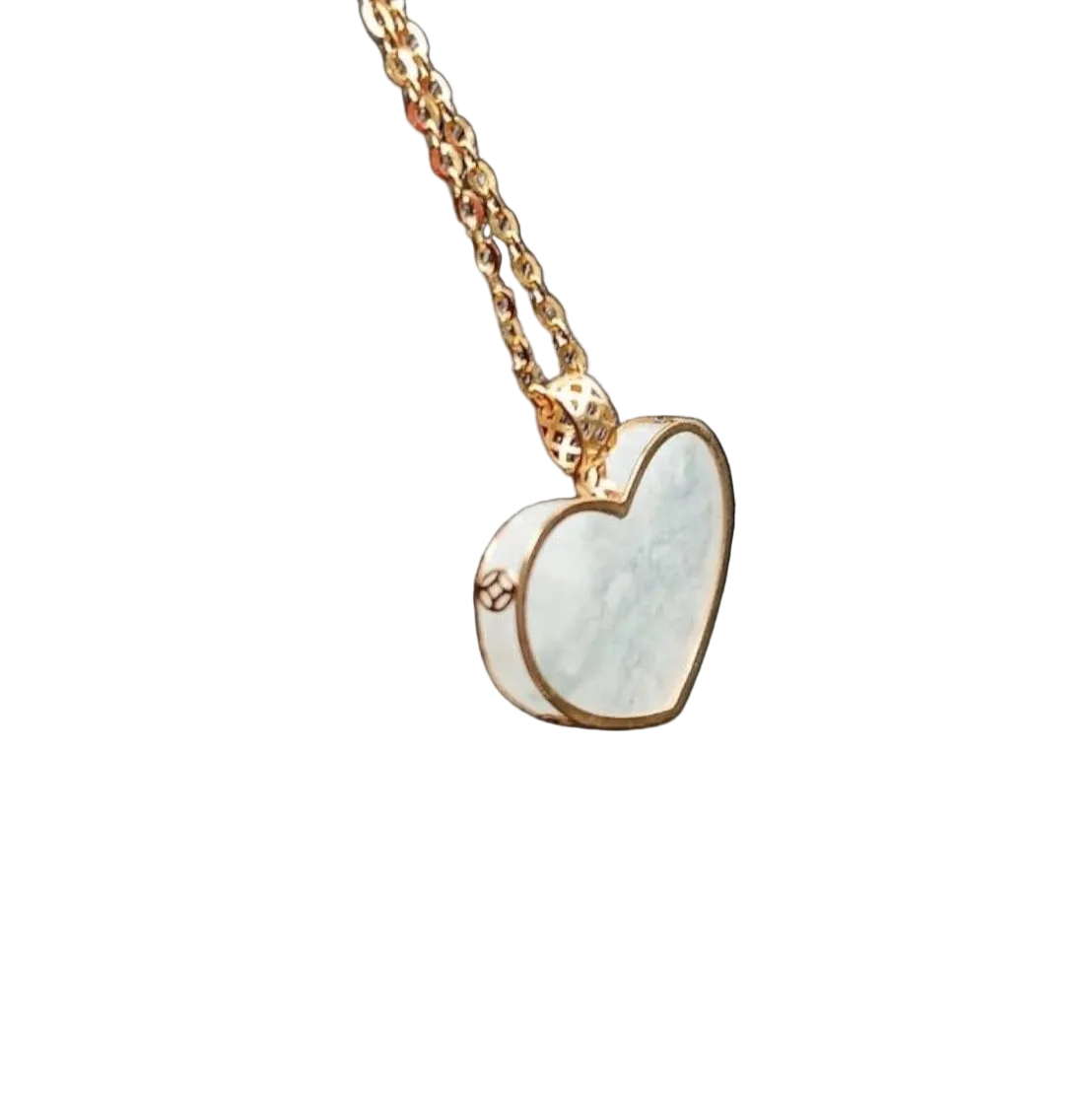 #881 Authentic Natural Translucent Burmese Jadeite Heart-Shaped Pendant