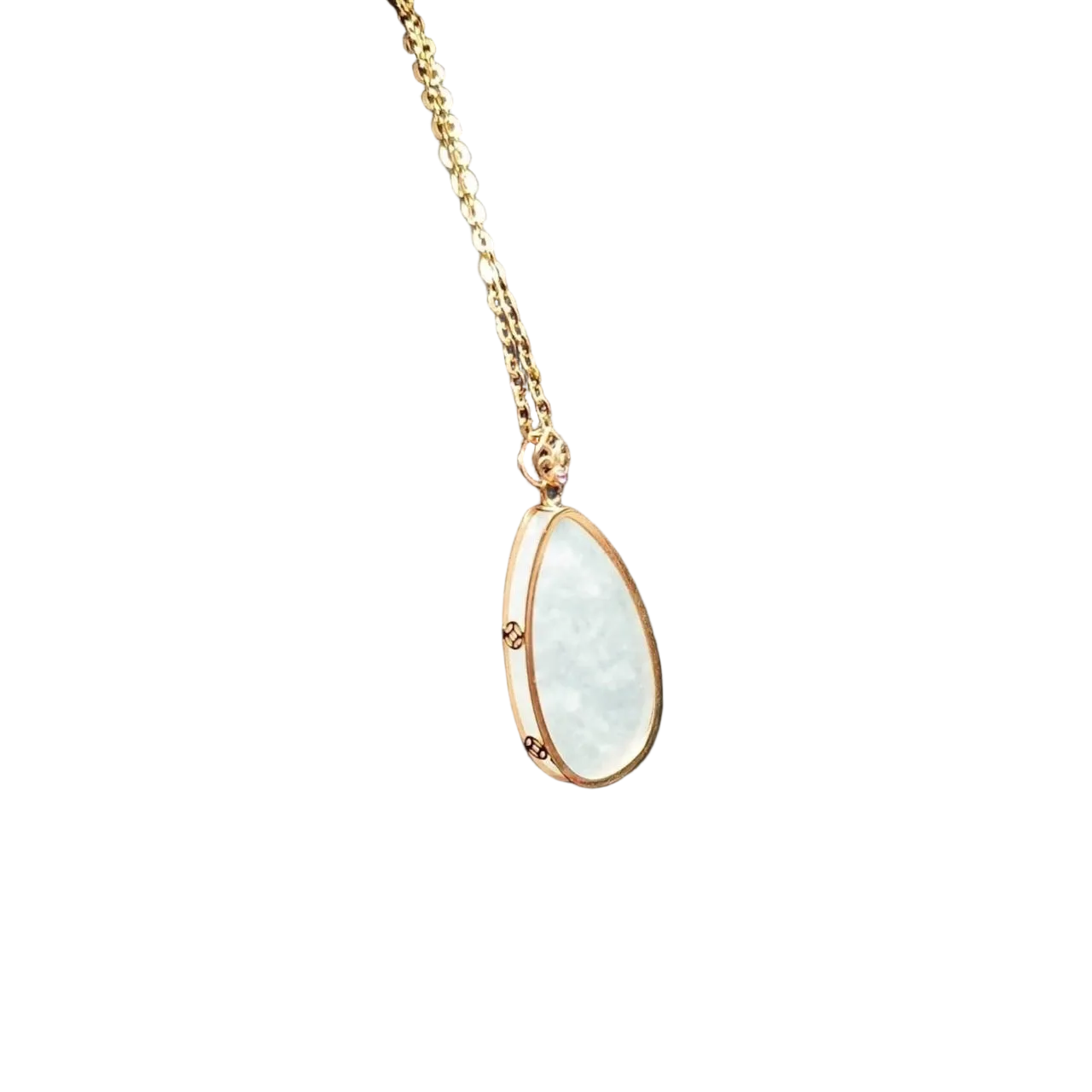 #886 Authentic Natural Translucent Burmese Jadeite Water Droplet Pendant