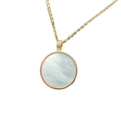 #889  Authentic Natural Translucent Burmese Jadeite Round Pendant